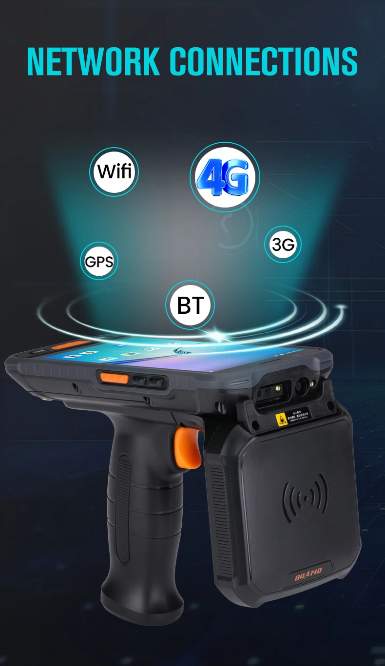 BOHANG Android RFID считыватель QR-кода лазерный сканер КПК-машина ручной КПК для
