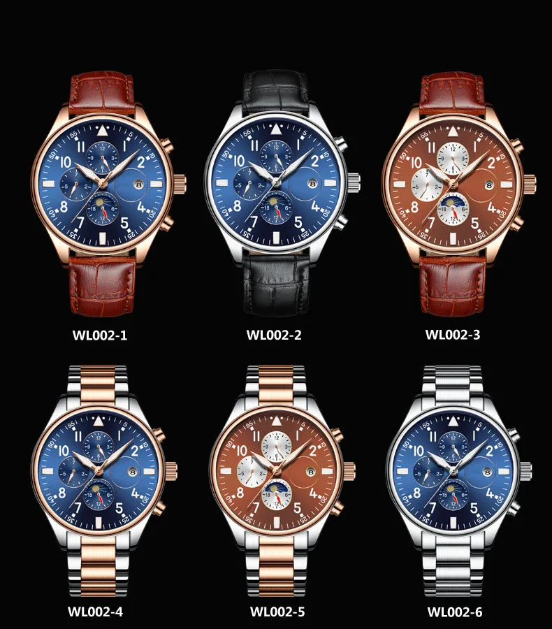 Hot Sales Wholesale Steel Bands Men Automatic Mechanical Watch business fashion mens waterproof watches accept custom logo