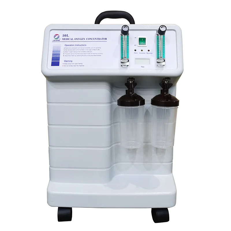 factory price cheap 10 Liter Dual Flow Oxygen generator Hospital Home Use 20l Portable Oxygen-concentrator Machine Medical Grade