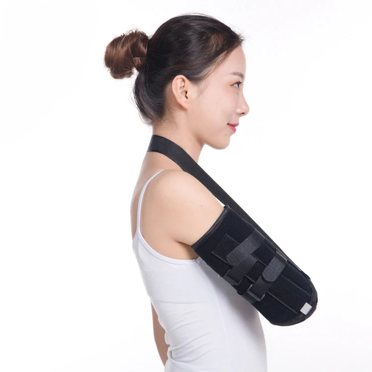 Adjustable arm fracture fixation elbow strap fixed brace forearm sling