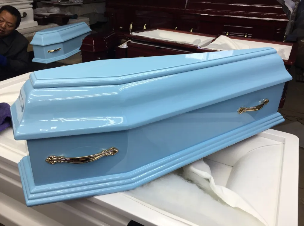 JS-B112 Funeral supply baby wood coffin baby caskets