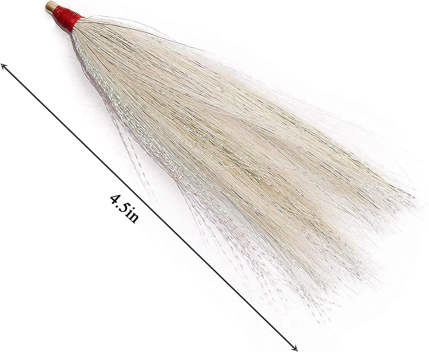 Fishing Bucktail Teaser Saltwater Bucktail Slide Teaser for Fluke Rig Flounder Rig Saltwater Fishing Teasers 3 colors B10