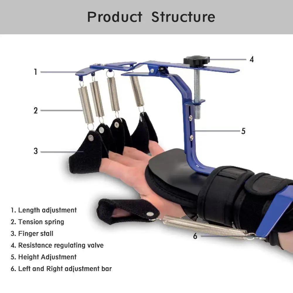 New Hand Function Finger Stroke Exercise Finger exerciser machine stroke rehabilitation equipment robotic hand rehabilitation