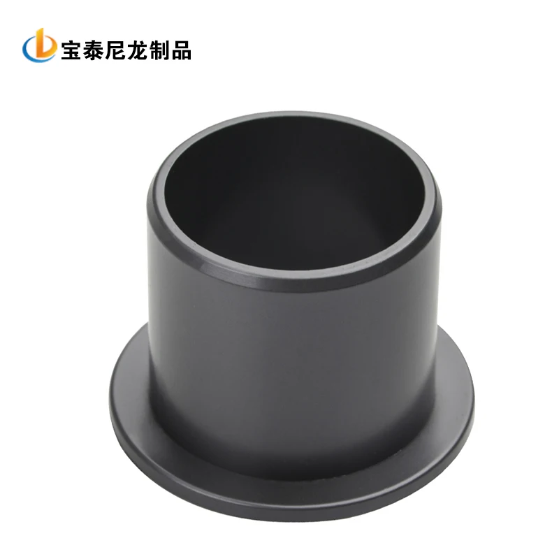 CNC Machined Wear-Resistant Insulation Graphite Nylon Flange Sleeve