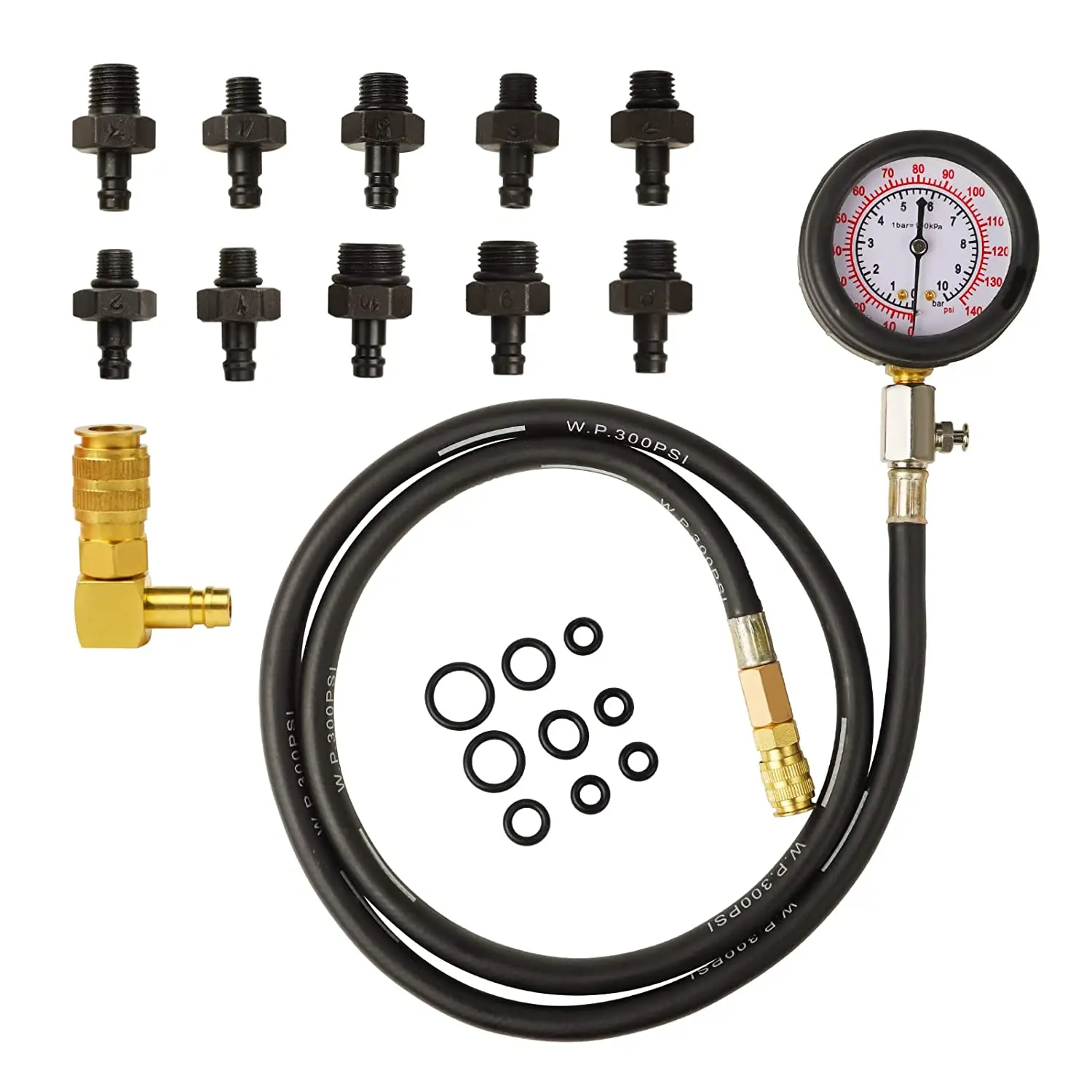 0-140 PSI Pressure Test Tool Engine Oil Pressure Test Kit