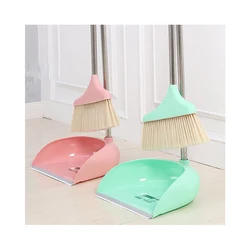 Factory Supply Pan Household Cleaning Popular Item Plastic Dust Broom Set