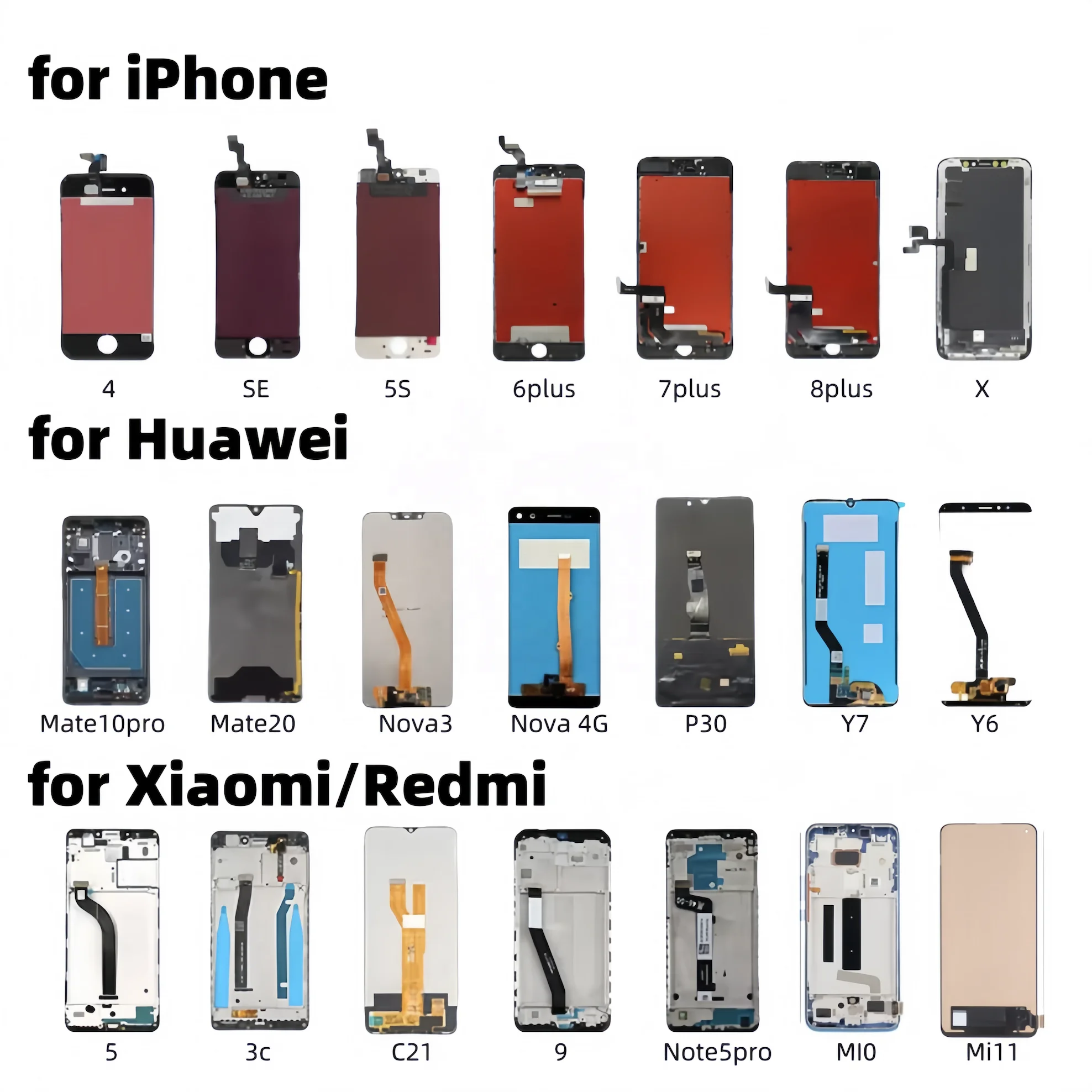 Factory Wholesale phone parts  Icd screen replacement original OLED display for iPhone 8 Mobile phone screen