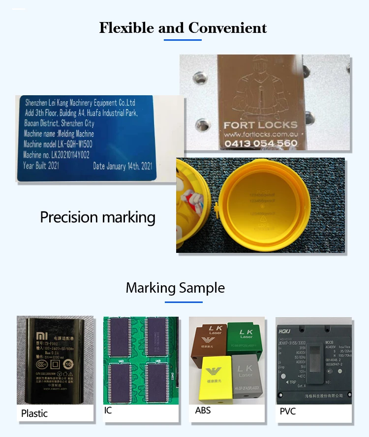 Desktop Portable Raycus Small Power 3W 5W QR Code UV Fully Enclosed Fiber Laser Marking Machine