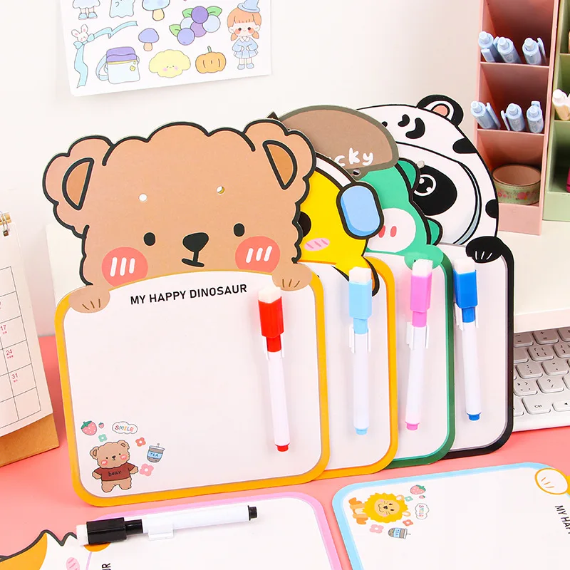 wholesale Double-sided writing mini drawing whiteboard custom logo student Erasable message board