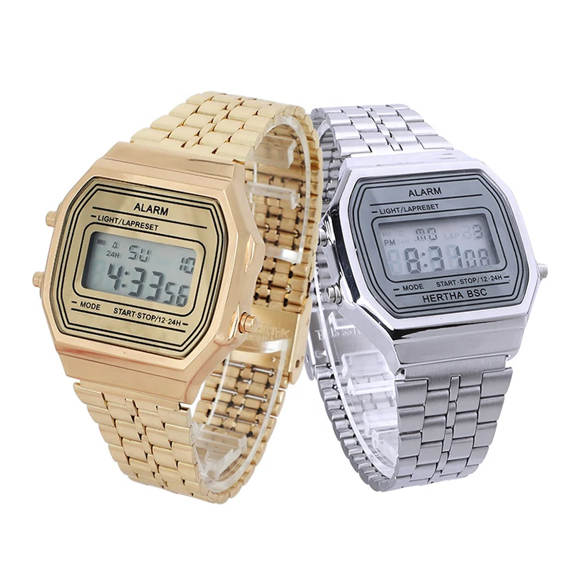 
Cheap OEM Gold Relojes Classic Electronic Mens Digital Quartz Watch 