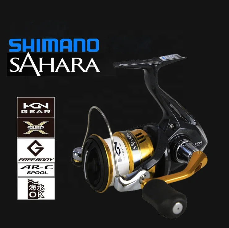 SHIMANO SAHARA FI Спиннинг рыболовная Катушка 4 + 1BB 1000 2500 C300 большая емкость катушки макс. 11 кг Рыболовные для морской рыбалки