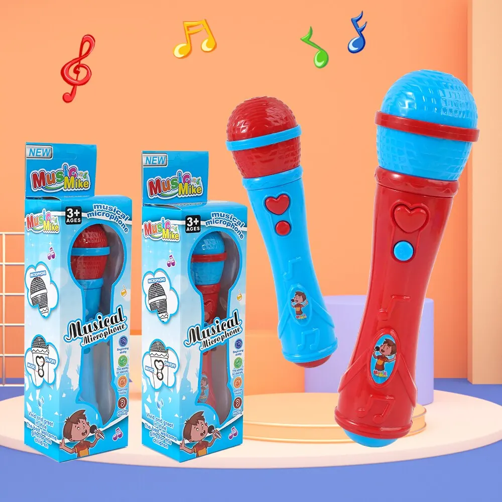 Children Music Microphone Simulation Sound Echo Toy Microphones Amplifier Early Education Singing Music Toy Instruments For Kids