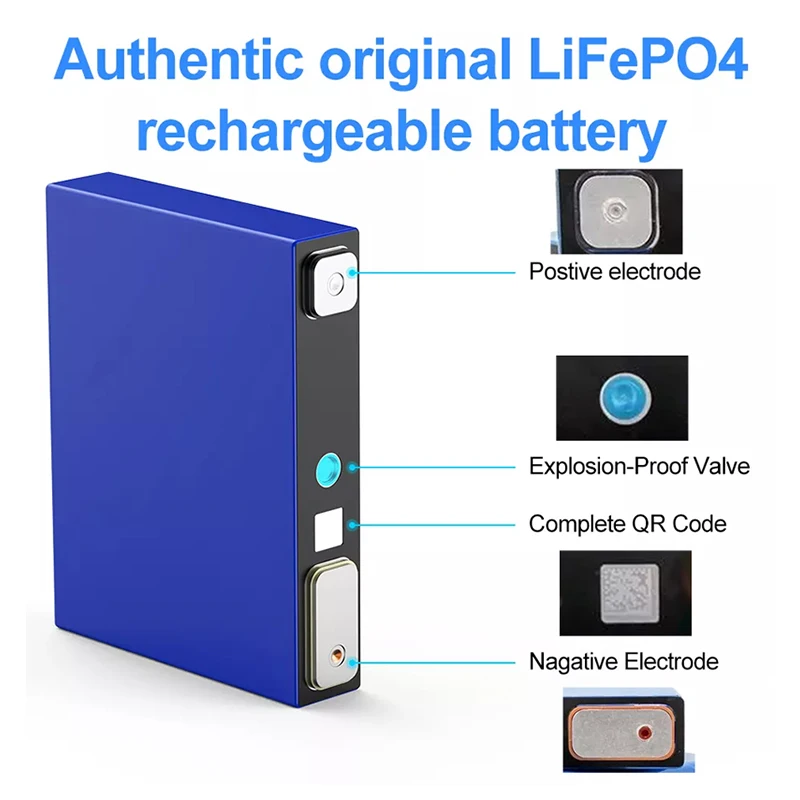 Grade A Lifepo4 Battery Cell 3.2V 52AH 200AH 280AH 302AH Prismatic Lipo4 Batterie Baterias De Litio Lithium Ion Batteries Pack