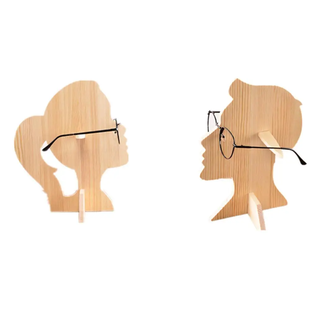 
Wood Carving Eyeglasses Spectacle Holder Stand Wooden Eyeglass Frame Rack Display Stand 