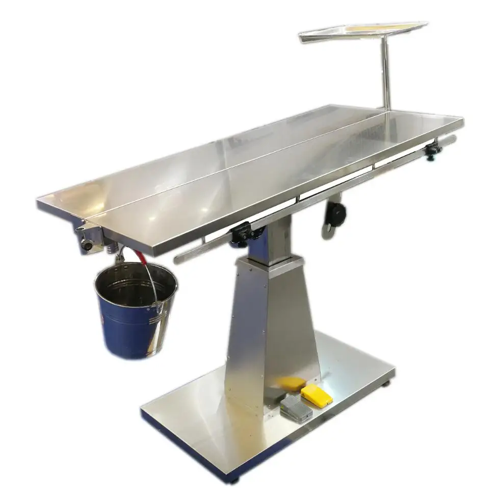 high quality lift adjustable stainless steel electric animal operating table pet surgery table for dog cat animals