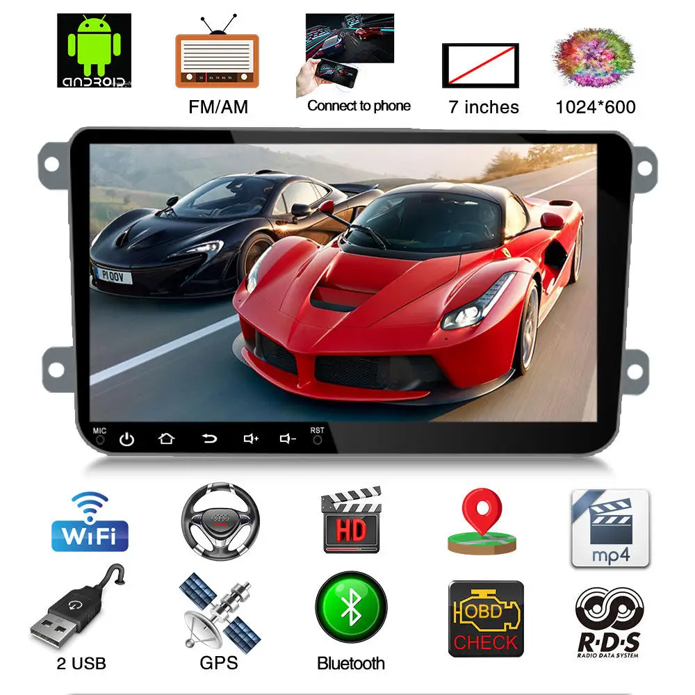 9' 2 Din Autoradio Car Radio Car Android Player GPS Wifi BT For VW/PASSAT/POLO/GOLF 5/6 Multimedia Video