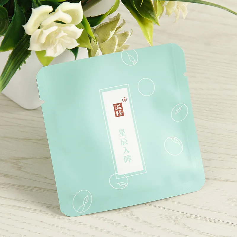 Custom printed scented tea dried fruit small packaging bag tea small bubble bag 3.5 Mylar small packaging bag