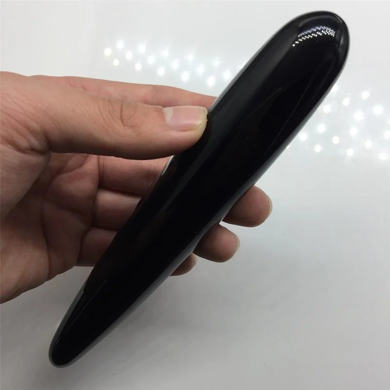 HIGH Quality Natural Obsidian Quartz Yoni Wands Gemstone Crafts Pleasure Wand Body Hand Massage Wood Magic Stone Ornament Gifts