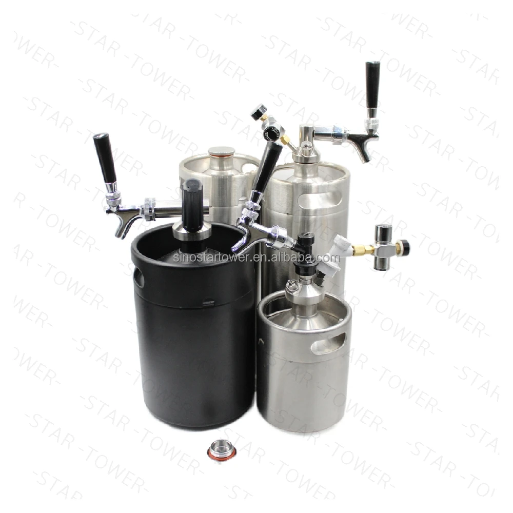 Mini Beer Keg Dispenser Tap With Ball Lock Connectors For 2L 5L 10L Growler For Homebrew Corny Keg Ball Lock Keg