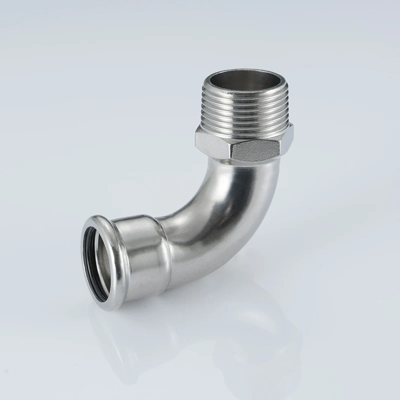 SUS304 SUS316 SUS316L OD15 * Rp1/2 наружное резьбовое прессование