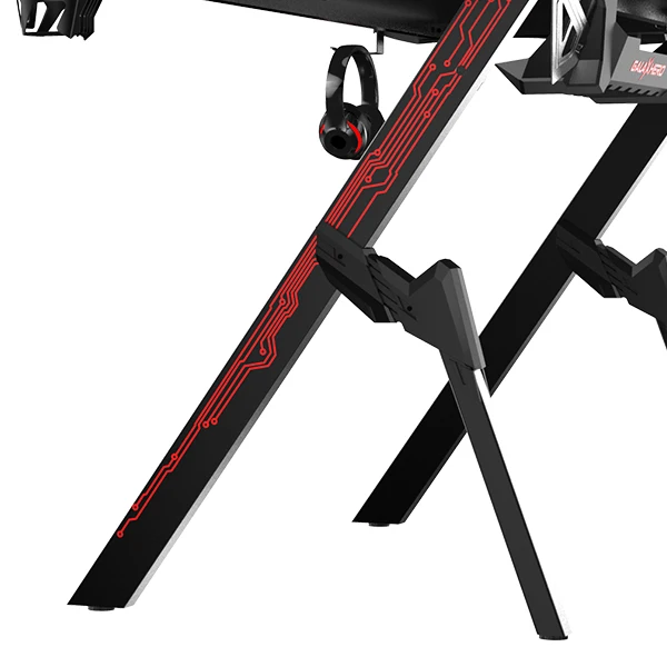 
Wholesale Gaming PC Desk Computer Racing Table Wood Top Metal Legs 