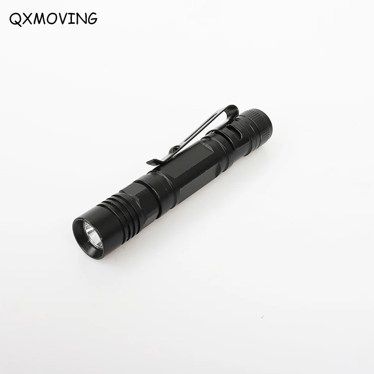 QXMOVING Aluminum Mini Cheap AAA Battery Pen ClipTorch EDC LED Flashlight