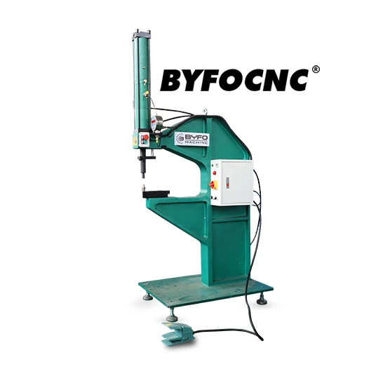 BYFO Pneumatic HVAC Air Duct Metal Sheet Galvanized Sheet Riveting Machine