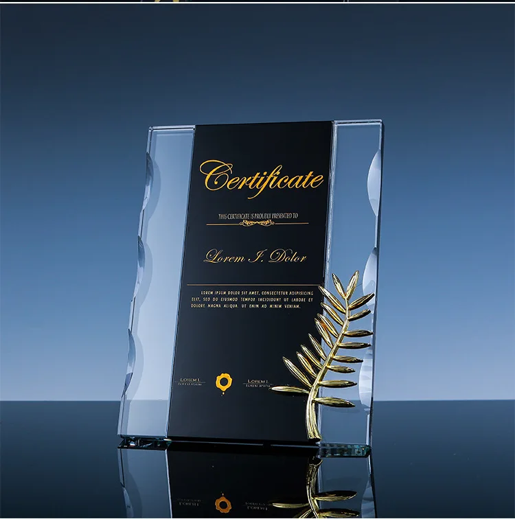 Crystal Trophy Crystal Trophy Blank Glass Plate Awards Factory Wholesale High Quality Crystal Trophy For Souvenir Gifts