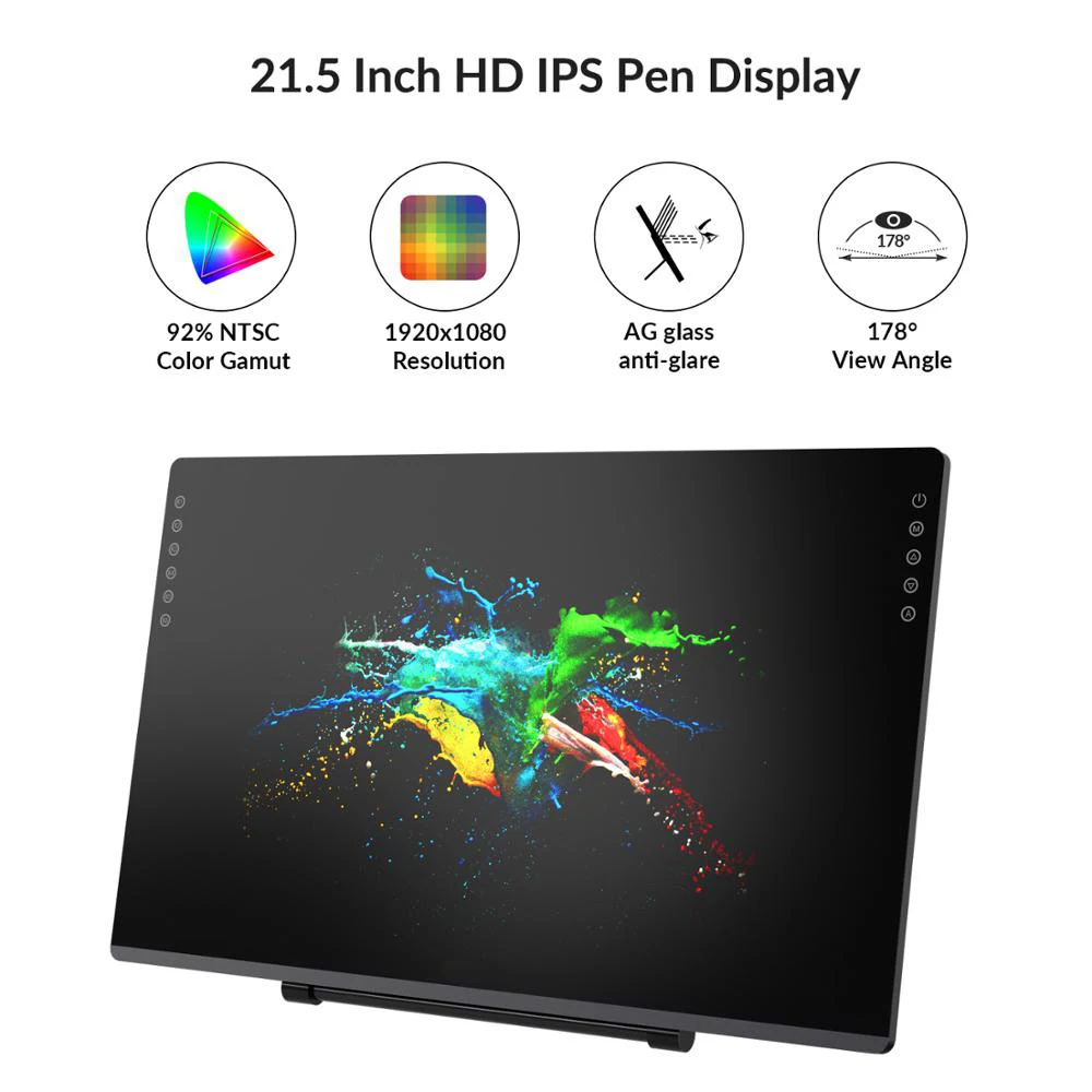 H22PRO + 21 5 Дюймов Большой HD апгрейд чип графический Рисунок пером дисплей цифровой планшет для рисования