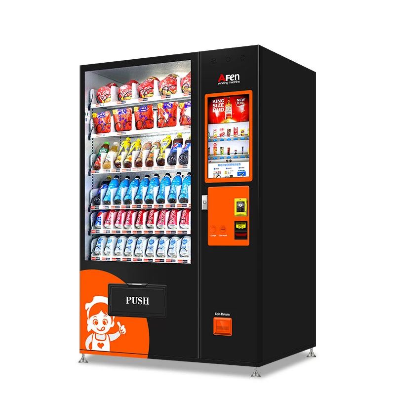 AFEN Lcd Display Intelligent Candy Vitamin Water Vending Machine With Metal Body For Mini Mart