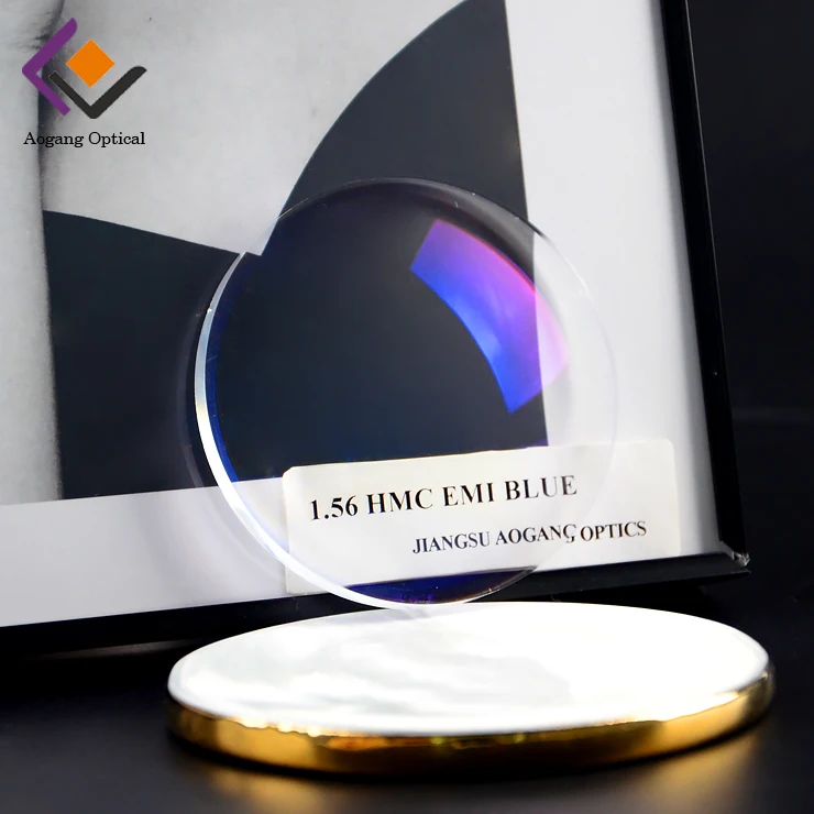 Wholesale optical lenses 1.56 single vision lenses AR coating plastic lens