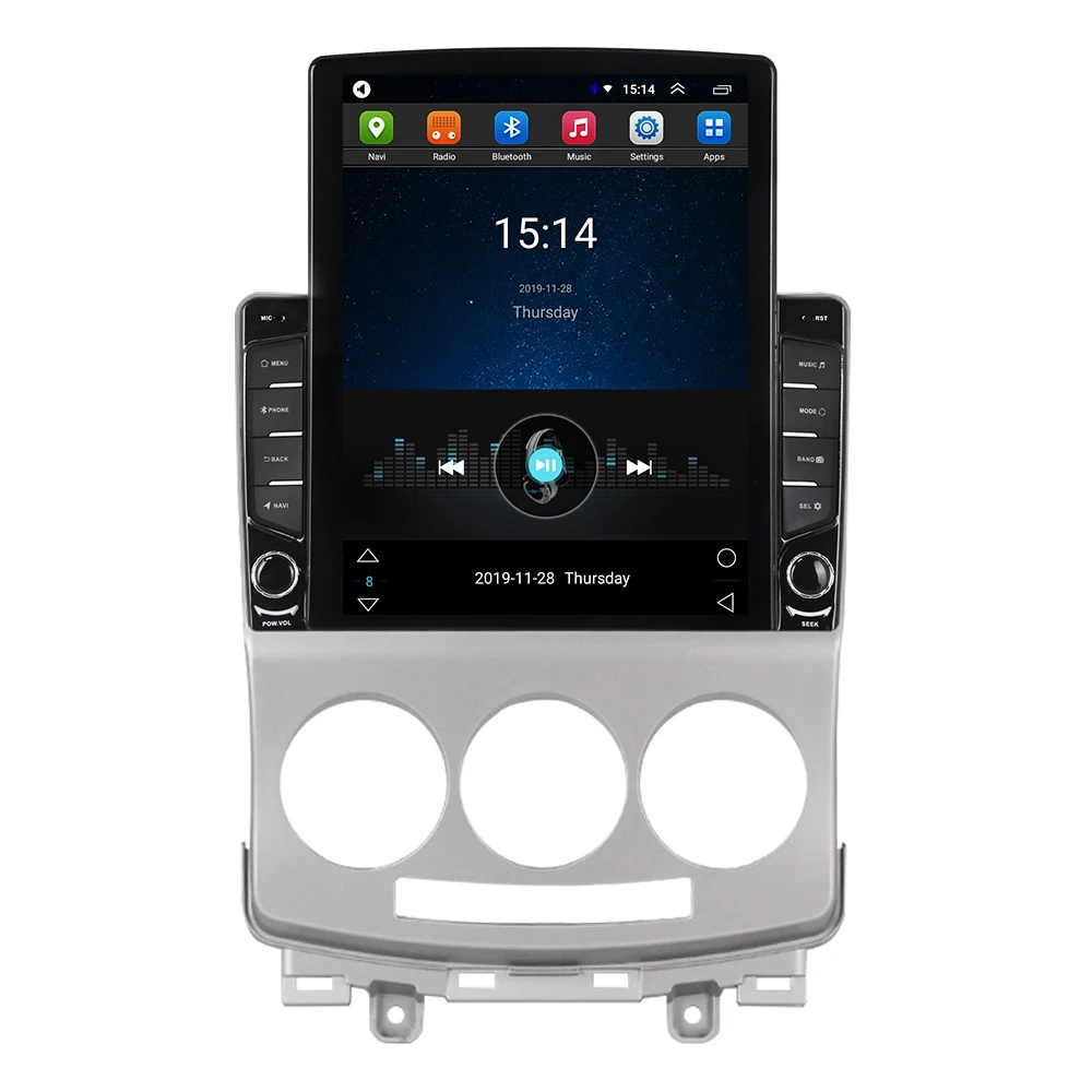  MEKEDE Android 9 0 четырехъядерная автомобильная аудиосистема для MAZDA 5 2005-2010 GPS-навигация 1080P 4G Wifi TS100 большой раздельный экран 1 +