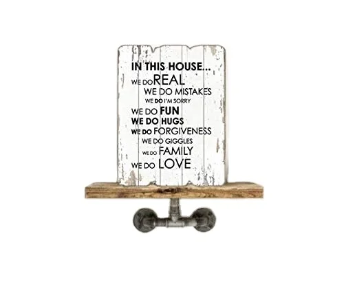 
Wooden Wall Signs for Home Decor, Shabby Chic Wall Art Sign with Quotes Sayings,Decorative Wooden Sign Wall Decorate 