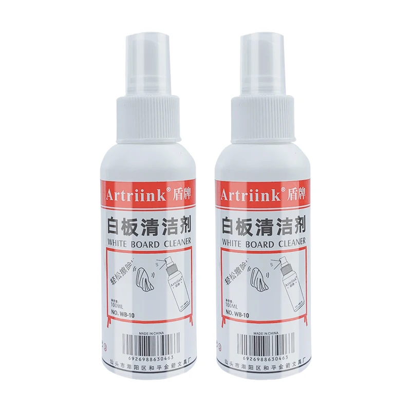 Good Price 100ml Dry Erase Board Liquid Cleaning Liquid Non-toxic Whiteboard Spray Cleaner
