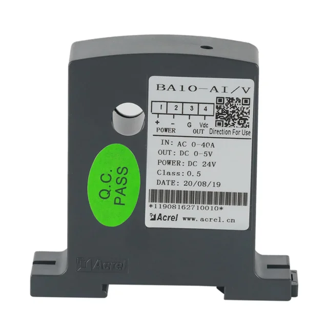 Acrel BA10-AI/V Current Transducer Electrical Transmitter Input AC0-50A output 1-5V or 0-5V Class 0.5