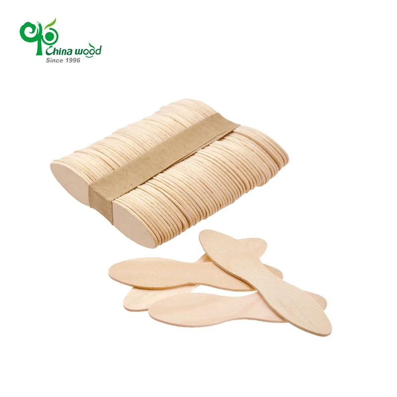 Yada Natural Birch Wooden Ice Cream Spoon Disposable Magnum Ice Cream Stick Suitable for Automatic Machine