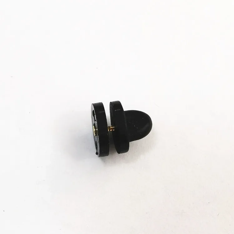 wholesale Customize black plastic hat metal butterfly clutch pin back badge metal nails butterfly clasps