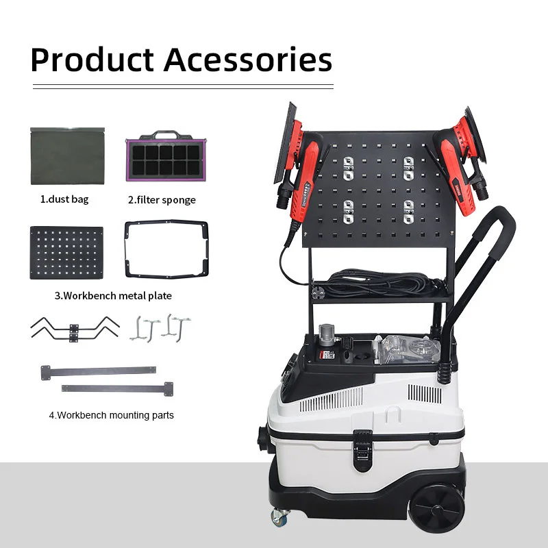 Paint Remove Sander Machine with Vacuum Cleaner Wood Wall Putty Sander