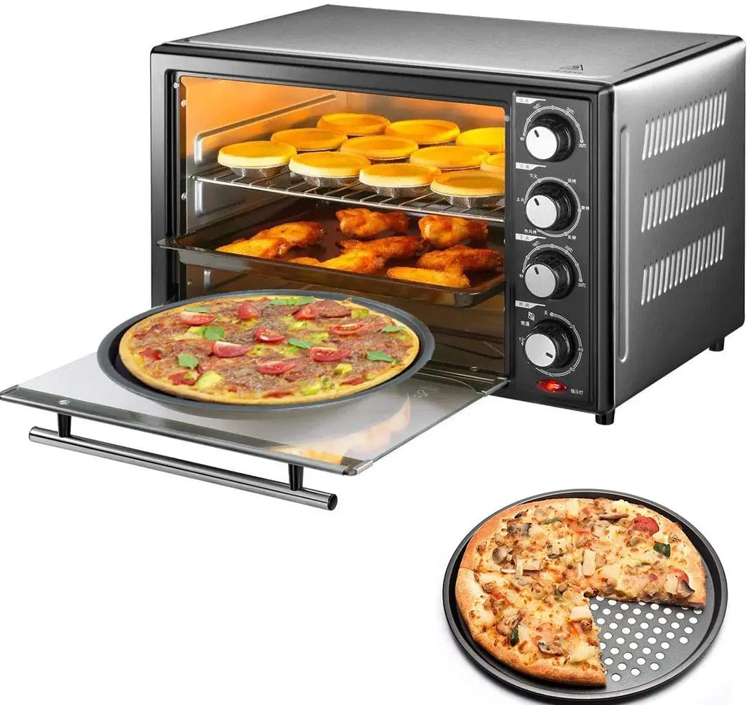 Baking Steel Pizza Pan with Holes  Round Pizza Pan for Oven Bakeware Pizza Tray