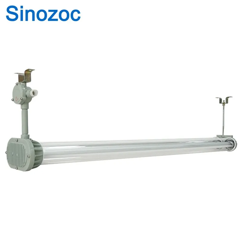 Sinozoc explosion proof tube light ATEX 1200mm T8 18W 36W explosion-proof fluorescent light fittings