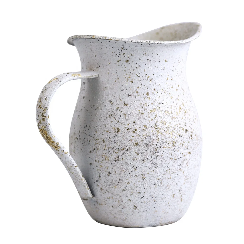 Factory Direct Decorations Accessories Metal Flower Pots Shabby Chic Iron decorative vintage flower vases for home ornaments