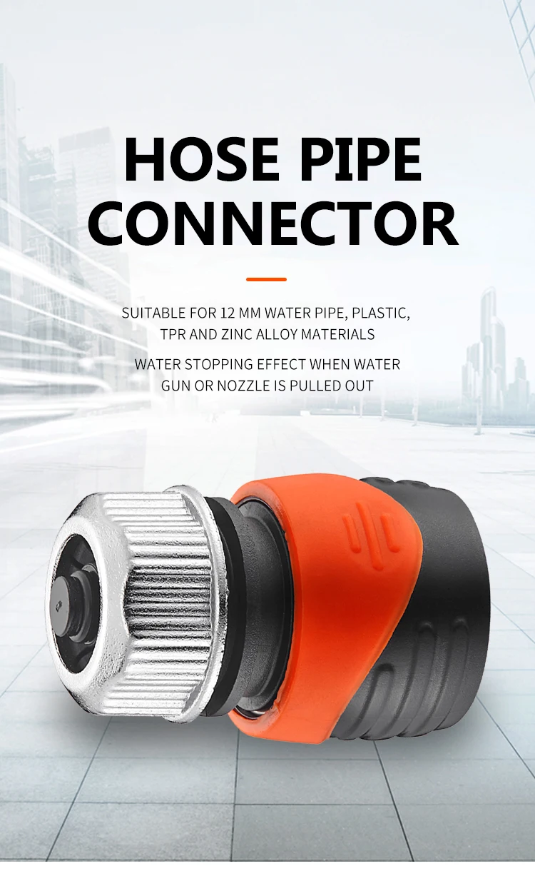 YTX Connector Home gardening water timer hose 12mm Quick Connector W/Stop