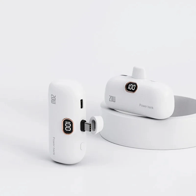 2024 New Products Electronics Mini Power Station Portable Phone Charger for Apple Xiaomi Iphone Charger LED Display Power Bank