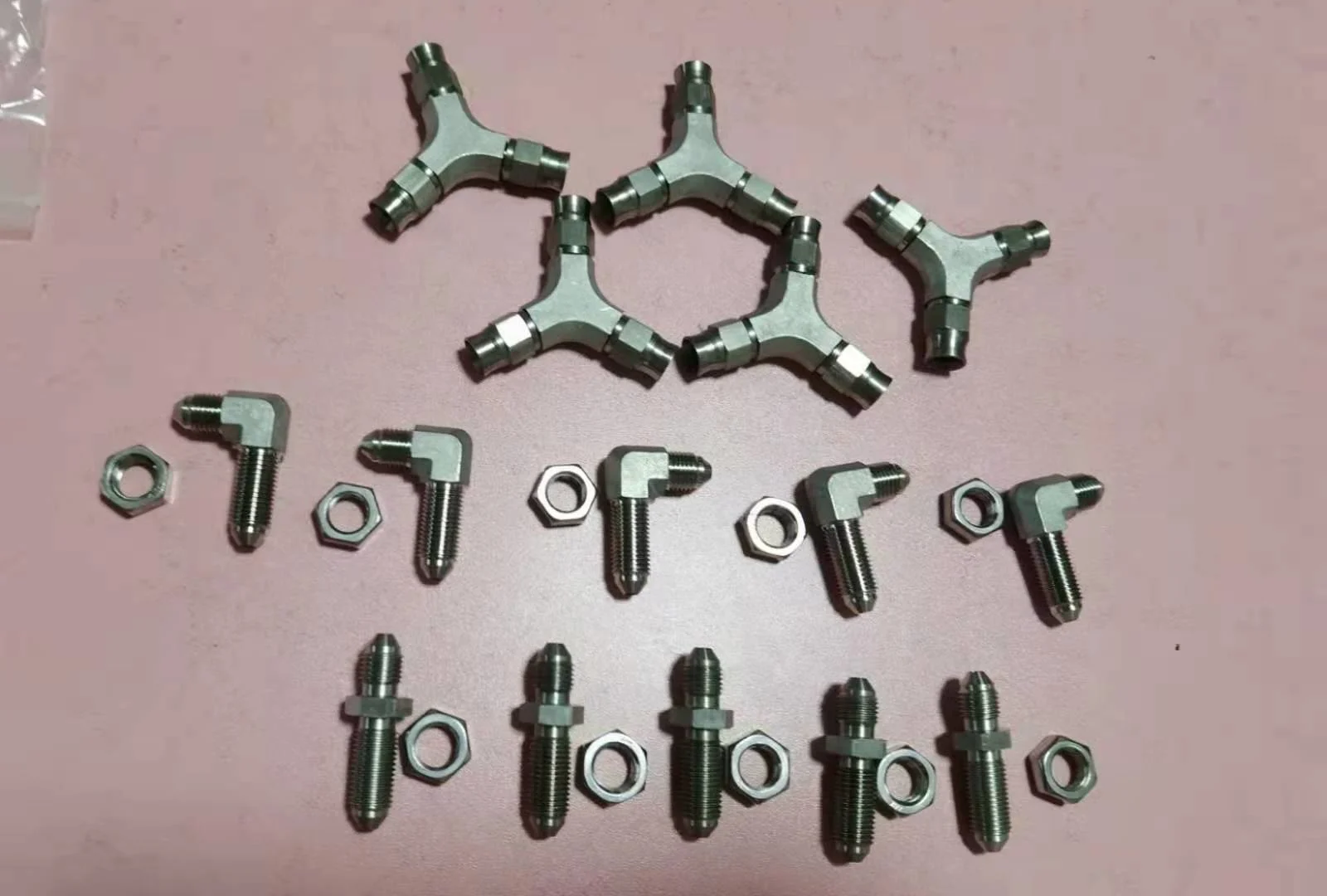 Inch screw thread and Metric thread brass copper material for automobile Elbow of steering gear