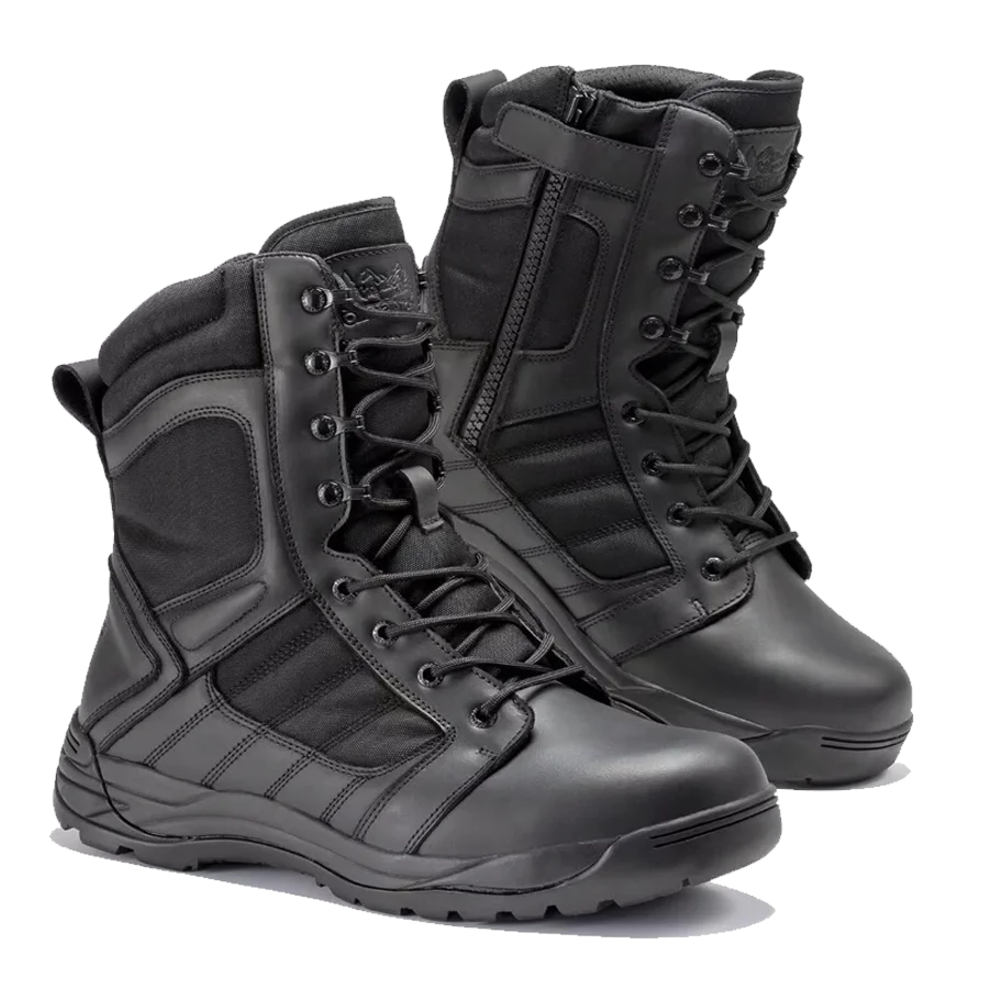 Мужские 8-дюймовые дышащие рабочие мотоциклетные ботинки с боковой молнией легкие маслостойкие походные ботинки