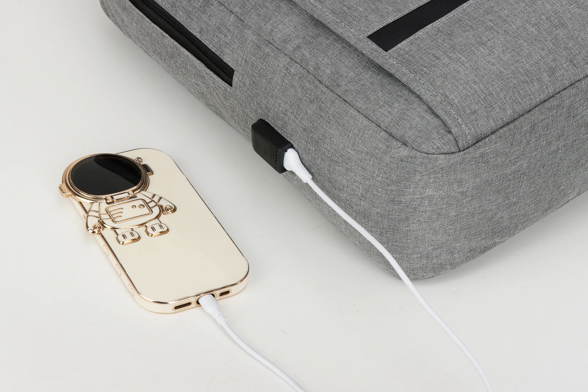 High quality stylish Oxford waterproof outdoor business USB charging port Student backpack Computer backpack