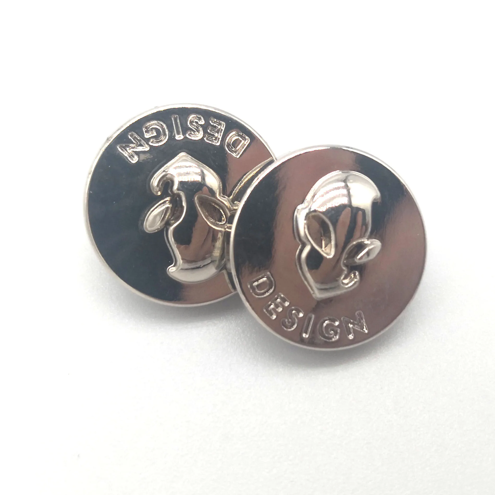 Custom metal clothing button manufacturer snap metal button with logo