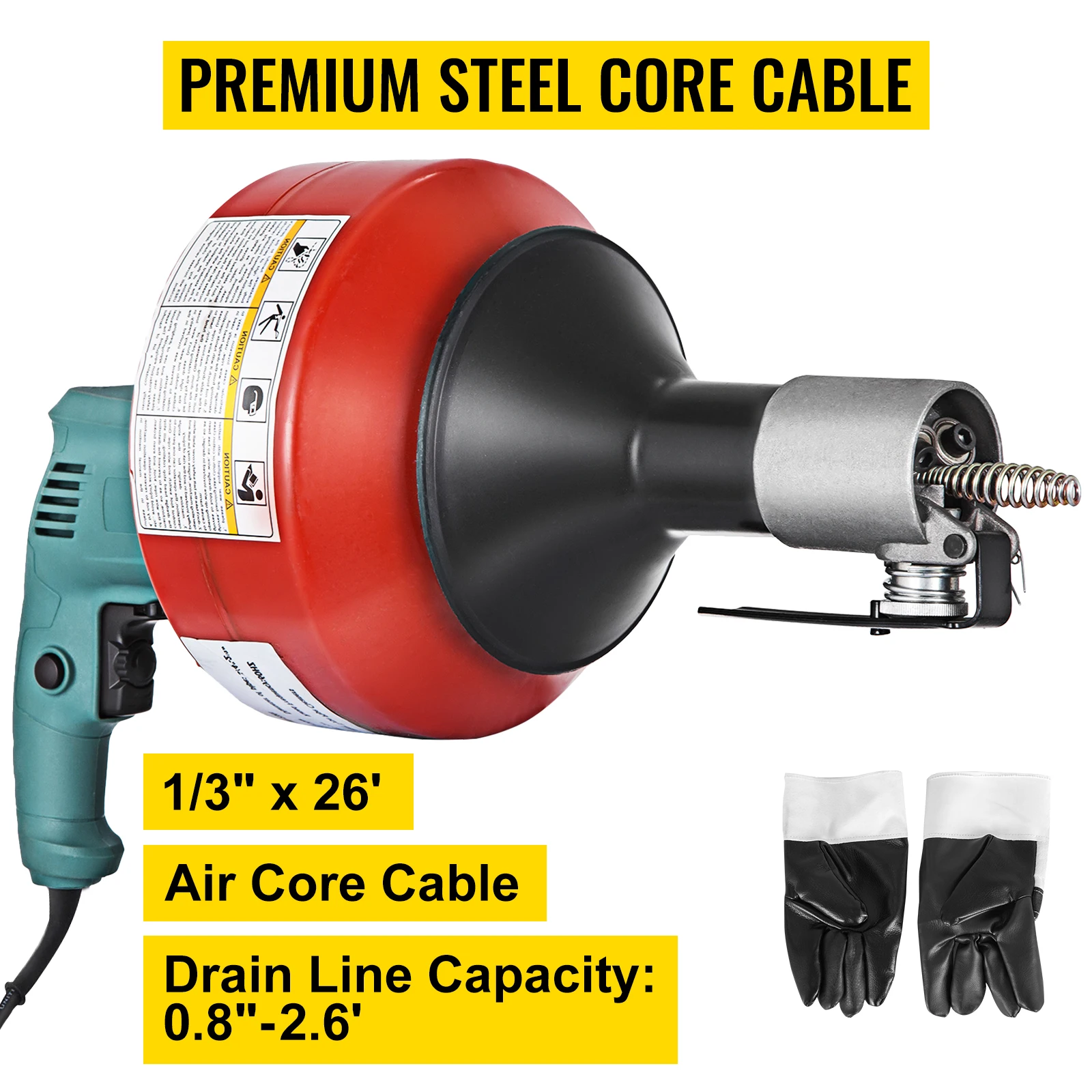 Pipe Drain Cleaner Machine sewer snake machine drain Cleaning Pro Equipment