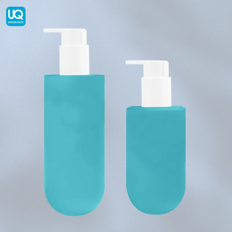 empty 250 300 400 750 ml recycled plastic cosmetic packaging shampoo and conditioner 8 10 13 25 oz shower gel shampoo bottle