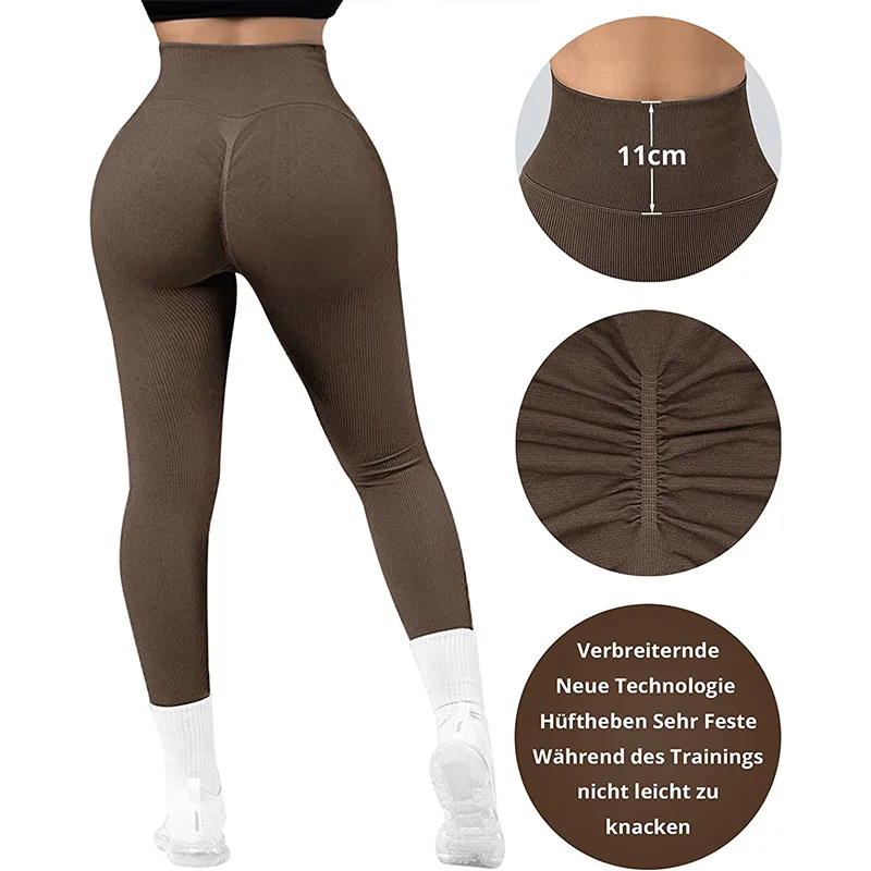 Seamless Yoga Pants Women Leggings For Fitness Nylon High Waist Long Pants Women Hip Push UP Tights Women Workout Gym Clothing